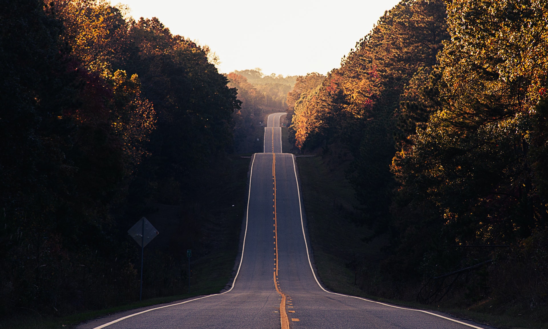 a road stretching into the distance